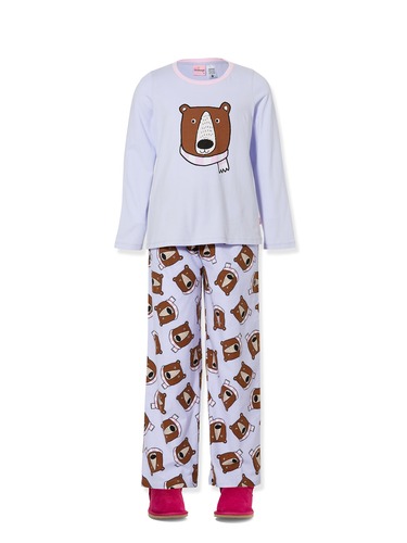 Girls Bear Pj Set