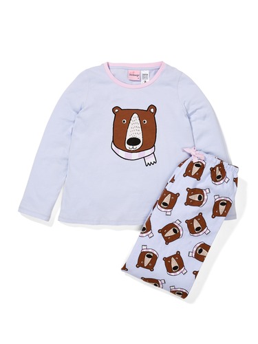 Girls Bear Pj Set