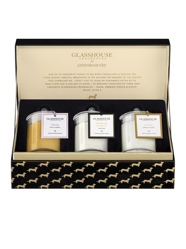 Glasshouse Fragrances P.A. Limited Edition Miniature Candle Trio 3 X 60G