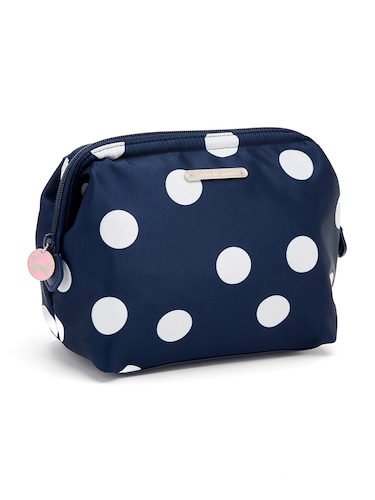 Navy Spot Clutch Cos Bag