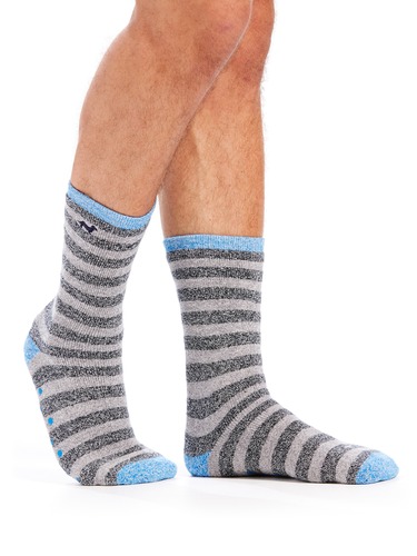 Mens Stripe Knit Socks
