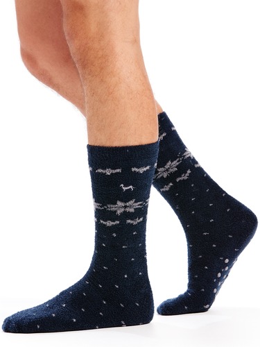 Mens Fairisle Knit Socks