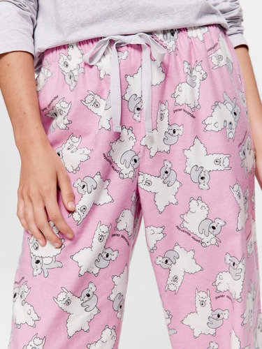 Koala & Llama Classic Flannelette Pj Pant                                                                                       