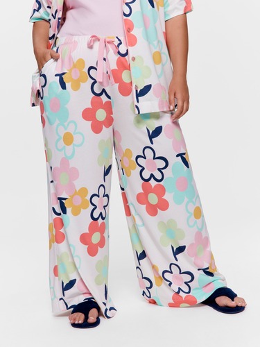 P.A. Plus Colourful Daisy Wide Leg Pj Pant                                                                                      
