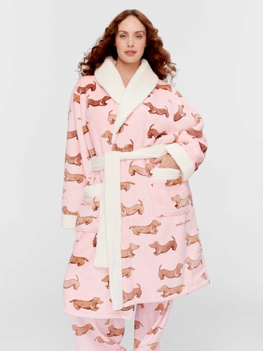 P.A. Plus Pink Dachshund Fashion Gown                                                                                           